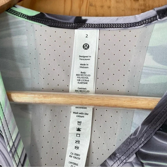 Lululemon Swift Ventilated Running Tank In Paint Glide Warp Multi - Picture 6 of 7